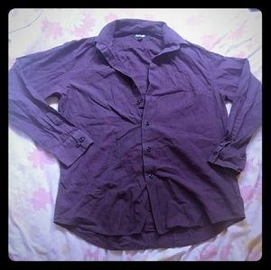 Purple formal button up shirt